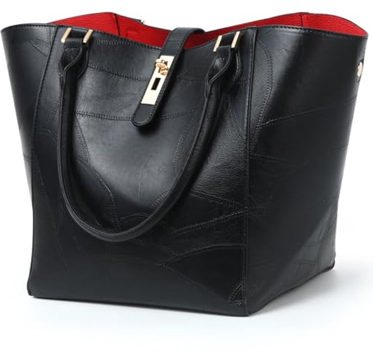 Dames Crossbody Tote Bag - Hobo Schoudertas met Korte Hengsels van Leer