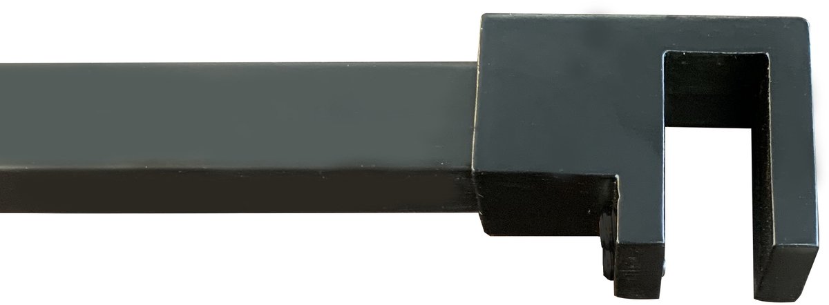 Thys Thytan – Vierkante steunarm 120 cm mat zwart