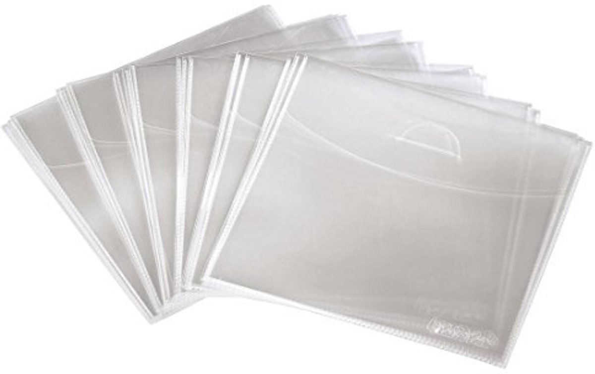 Transparante CD/DVD-beschermhoezen - 75 stuks