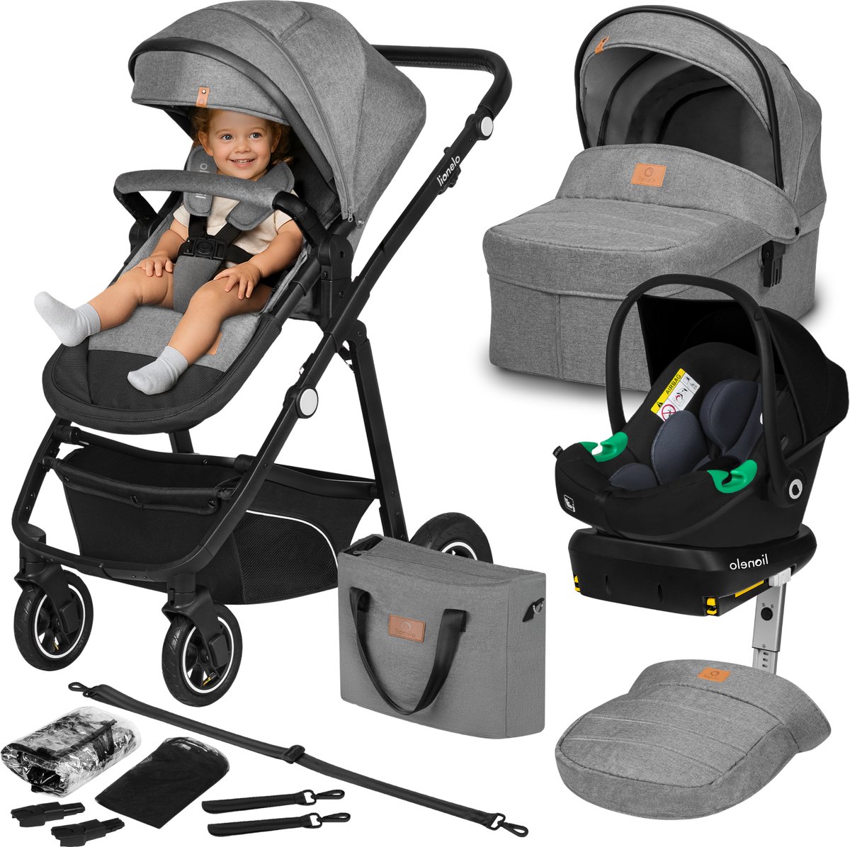Lionelo Bianka - Kinderwagen 4 in 1 (EAN: ...9161) - Lionelo - €374,99