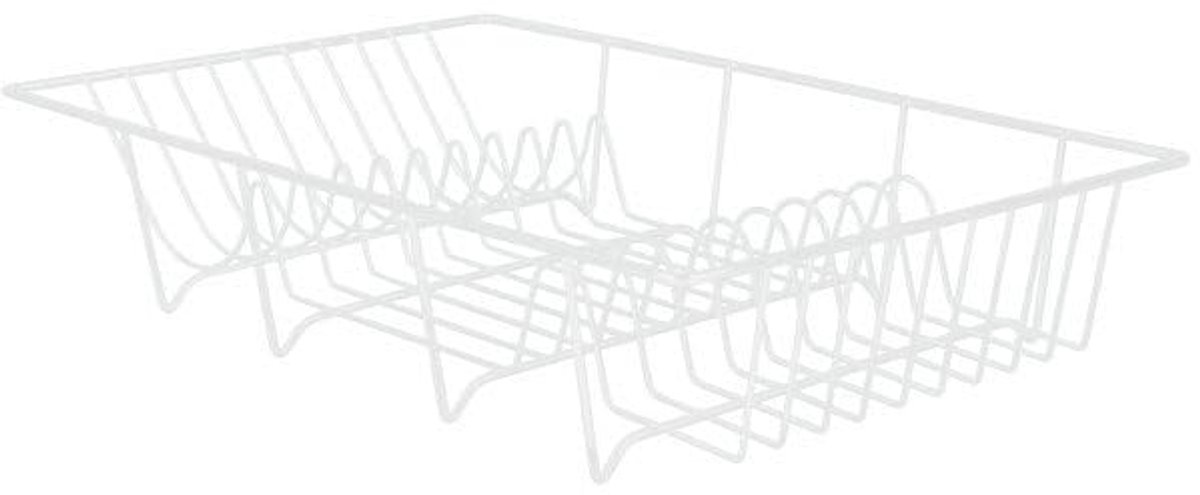Afdruiprek wit - Ruimtebesparend Afdruiprek voor Servies en Keukenaccessoires 48 x 30 cm