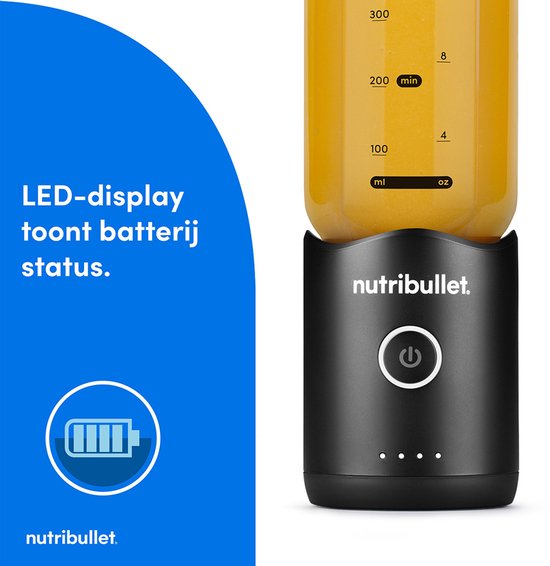 Nutribullet FLEX - Portable Blender - Blender To Go - Draagbare Blender - Zwart van Nutribullet — afbeelding 5