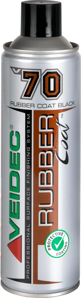 Veidec Rubber Coat Black_500ml