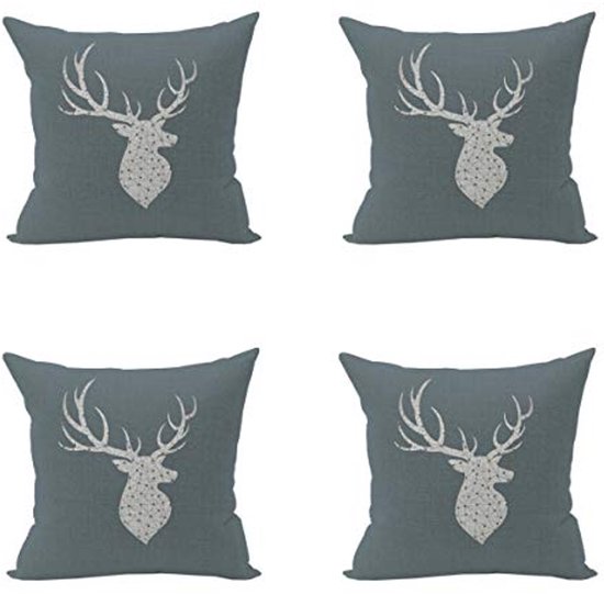 Lanpn Wit en groen 50 x 50 cm kerst kussenslopen set van 4, decoratieve 50 cm winter sneeuwvlok sierkussensloop Xmas kussenhoes voor indoor huis bank groen Lanpn Wit en groen 50 x 50 cm kerst kussenslopen set van 4, decoratieve 50 cm winter sneeuwvlok sierkussensloop Xmas kussenhoes voor indoor huis bank groen