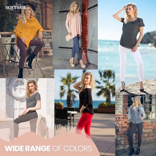 Dames Leggings van Katoen - Sportieve en Modieuze Mid Waist Leggings voor Yoga, Wandelen en Vrije Tijd — afbeelding 5