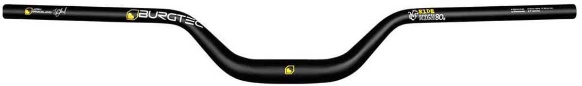 Burgtec Ridehigh Josh Bryceland Alloy Riser 80mm Stuur Zilver 35 mm / 800 mm