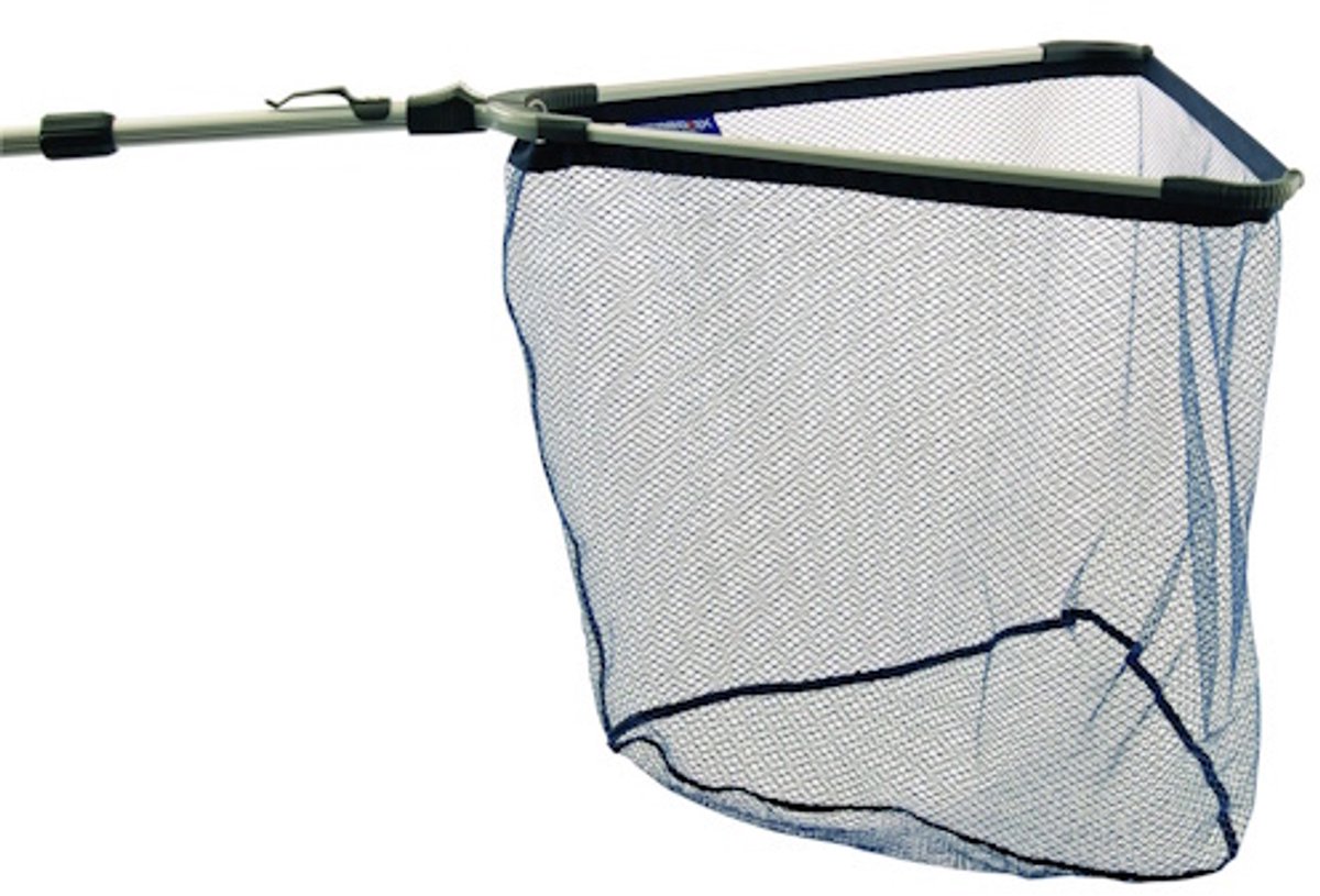 Predox Schepnet Rubber Coated Landingnet - inklapbaar - 70x70x60 cm - 230 cm steel