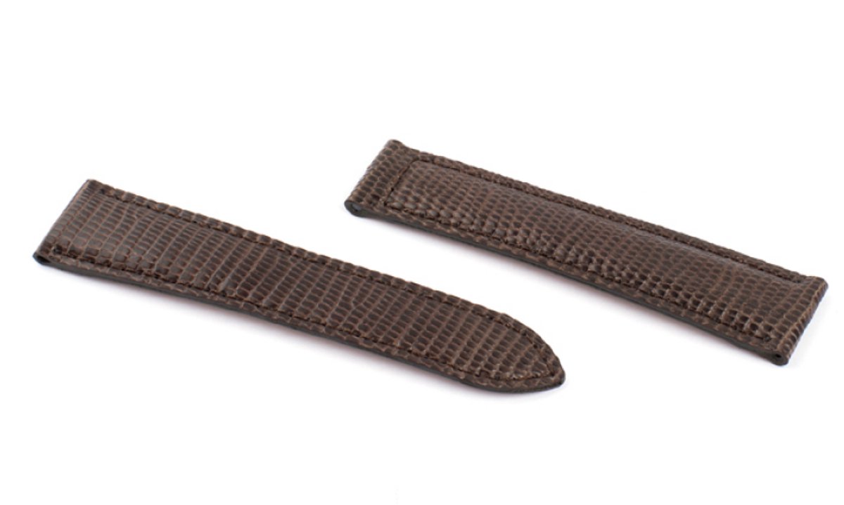 Horlogeband Monet Donkerbruin - Leer - 18-16mm