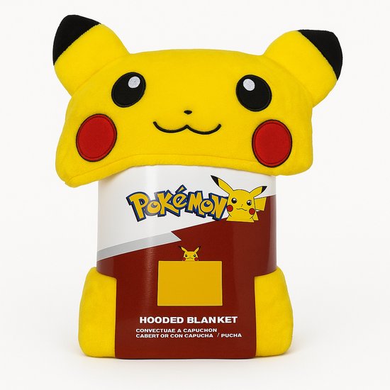 Pokemon Badjas met capuchon voor jongens of meisjes, kamerjas, leeftijd 4-14 jaar, Charmander, 7-8 jaar