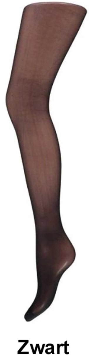Elegance - 20 DEN - Panty - Ingezet tussenstuk - Maat 46/48 - Zwart - Voordeelset 3 stuks!!