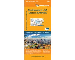 Michelin Usa: Northeast, Canada: East Map 583
