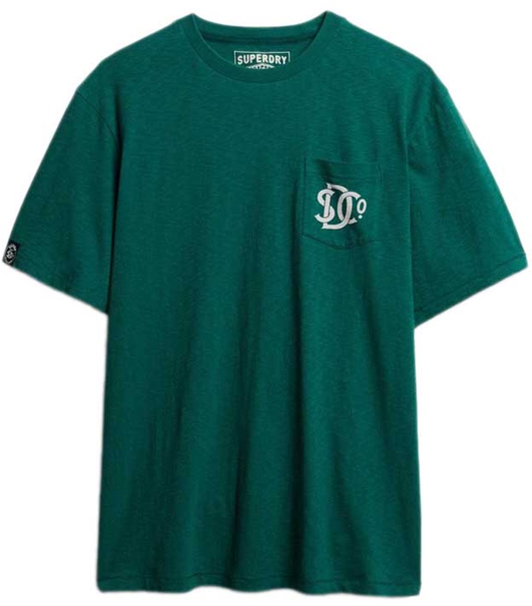 Superdry T-shirt Merchant Graphic Tee M1012288a Pine Mannen Groen