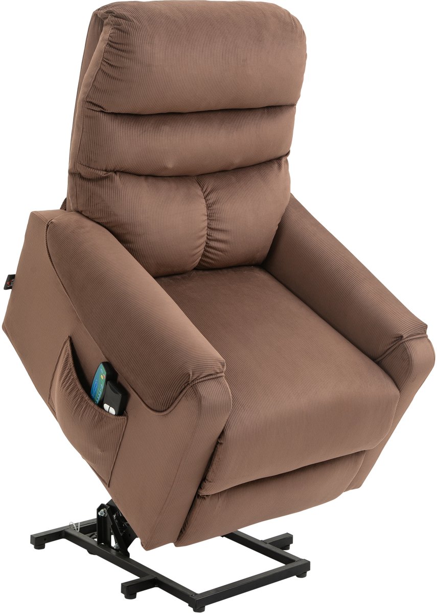 Smart-Elite Elektrische Relaxfauteuil Lichtbruin 1 Persoon - Smart-Elite - €599,95