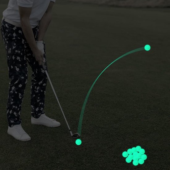 JeiibrZui LED-Golfbal - Nachtgolftraining - UV-oplaadbare Golfbal - 1 - Nacht Golfen Groen van JeiibrZui — afbeelding 5