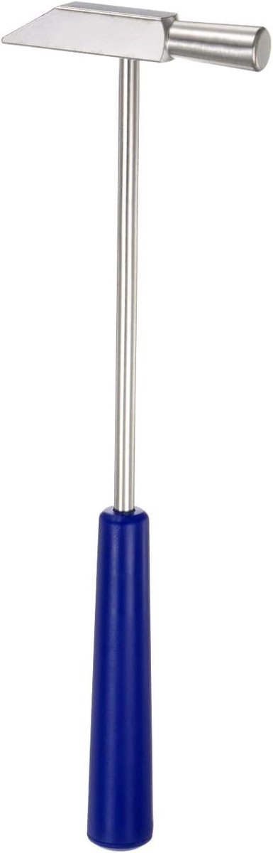 Titel: Dubbelzijdige Plastic Metalen Hamer 8" - Ronde Driehoek - Multifunctioneel - Sieraden - Horloge - Handwerk - Blauw