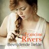 Titre : Bevrijdende liefde, Auteur : Francine Rivers. Femme rousse avec une tresse regardant un livre.