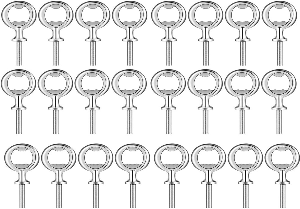 Set van 24 metalen flessenopeners, geschikt voor doe-het-zelvers