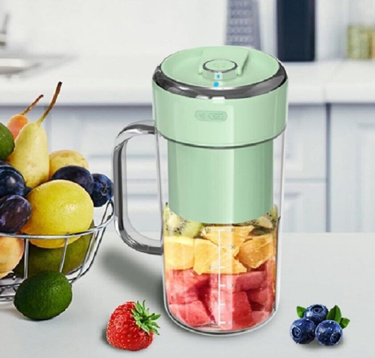Draagbare blender met USB-oplaadpoort voor shakes en smoothies, 12 oz