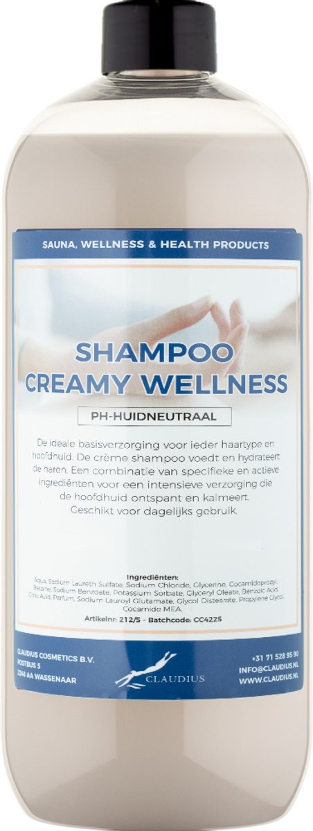 Shampoo Creamy Wellness - 1 liter (transparant) - Haarverzorging