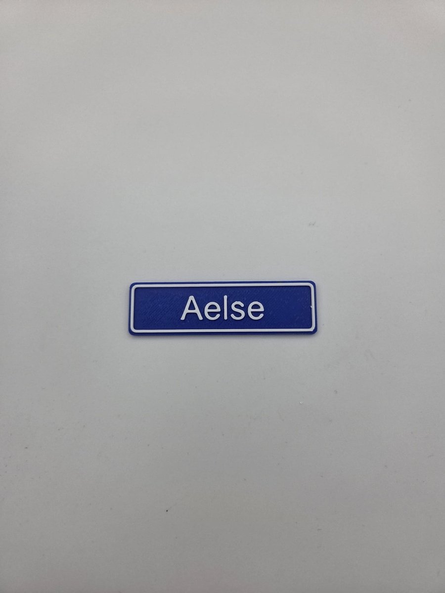 3D plaatsnaam speldje Aelse
