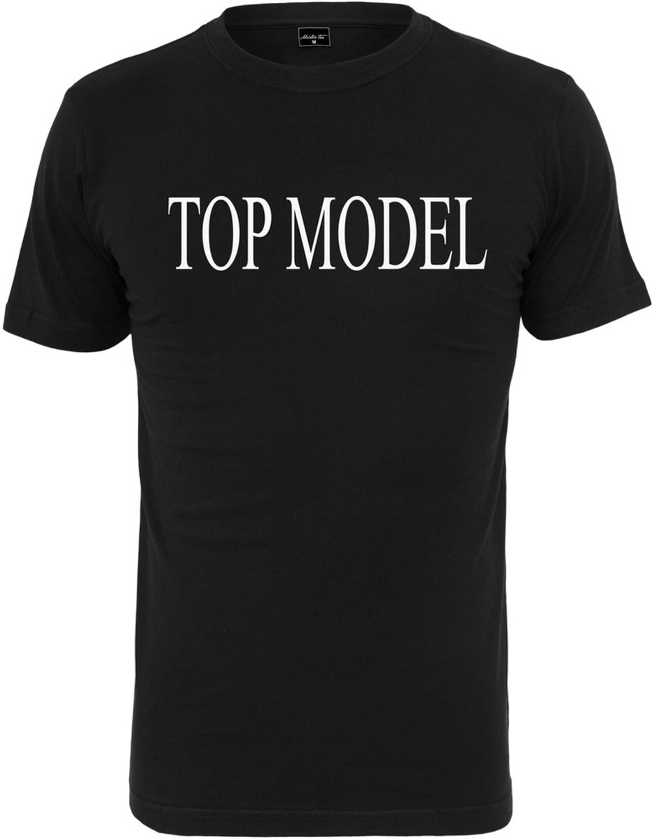 Mister Tee Top Model Heren T-shirt XS Zwart
