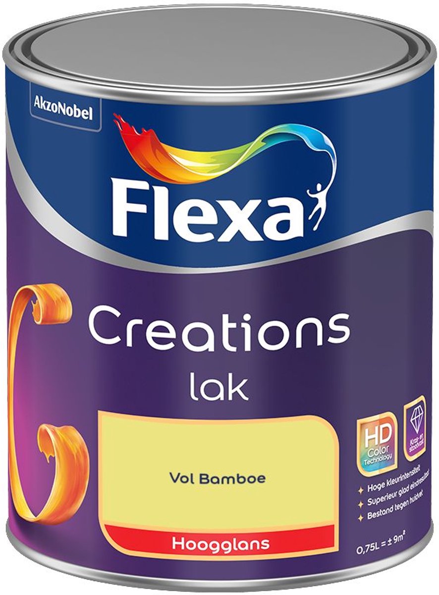 Flexa - Creations Lak Hoogglans - Vol Bamboe - Mengverf - 0.75 L