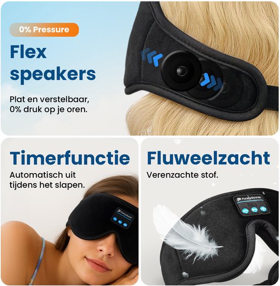 3D-verduisterend Masker Voor Zij-/rugslapers (cyaan