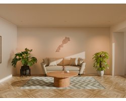 HOUTEN WANDDECORATIE / WOODEN WALL DECORATION - MUURDECORATIE / WALL ART - LANDKAART MAROKKO / COUNTRY MAP MOROCCO - 56 x 60cm - LICHT HOUT / NATURAL WOOD - WANDFIGUUR MAROKKO / المغرب - ECHT HOUT - REAL WOOD