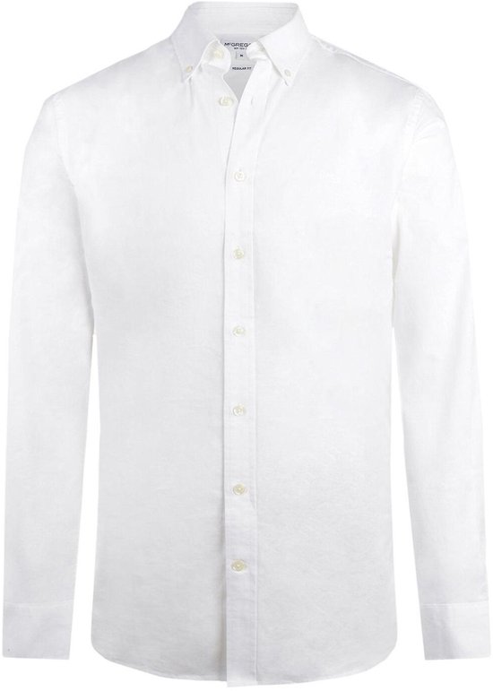 Chemise McGregor Oxford Stretch Mm999 6001 01 9000 White Homme Taille L