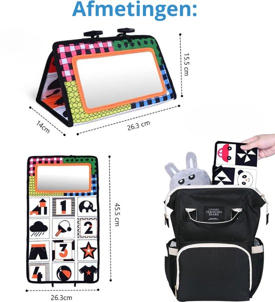 Knaak Baby Boekje - Kijk- en Knisperboekje - Vanaf 0 Maanden - Montessori - Speelgoed Tummy Time van Merkloos — afbeelding 4