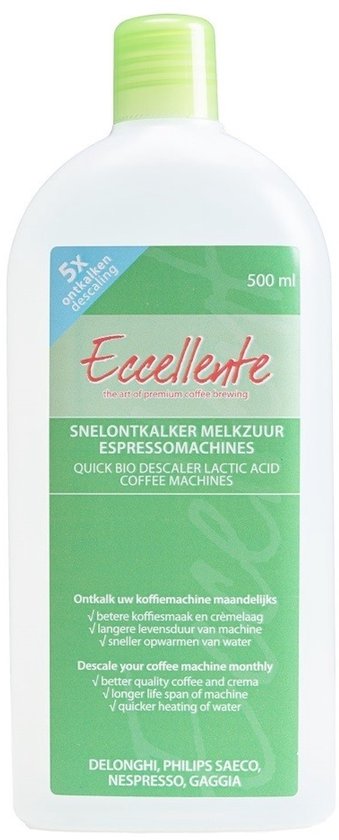 Détartreur de machine à café pour Philips Saeco - 500 ml pour 5x le détartrage - détartreur rapide pour machine à expresso acide lactique / CA6700/22 / CA-6701 || de Eccellente