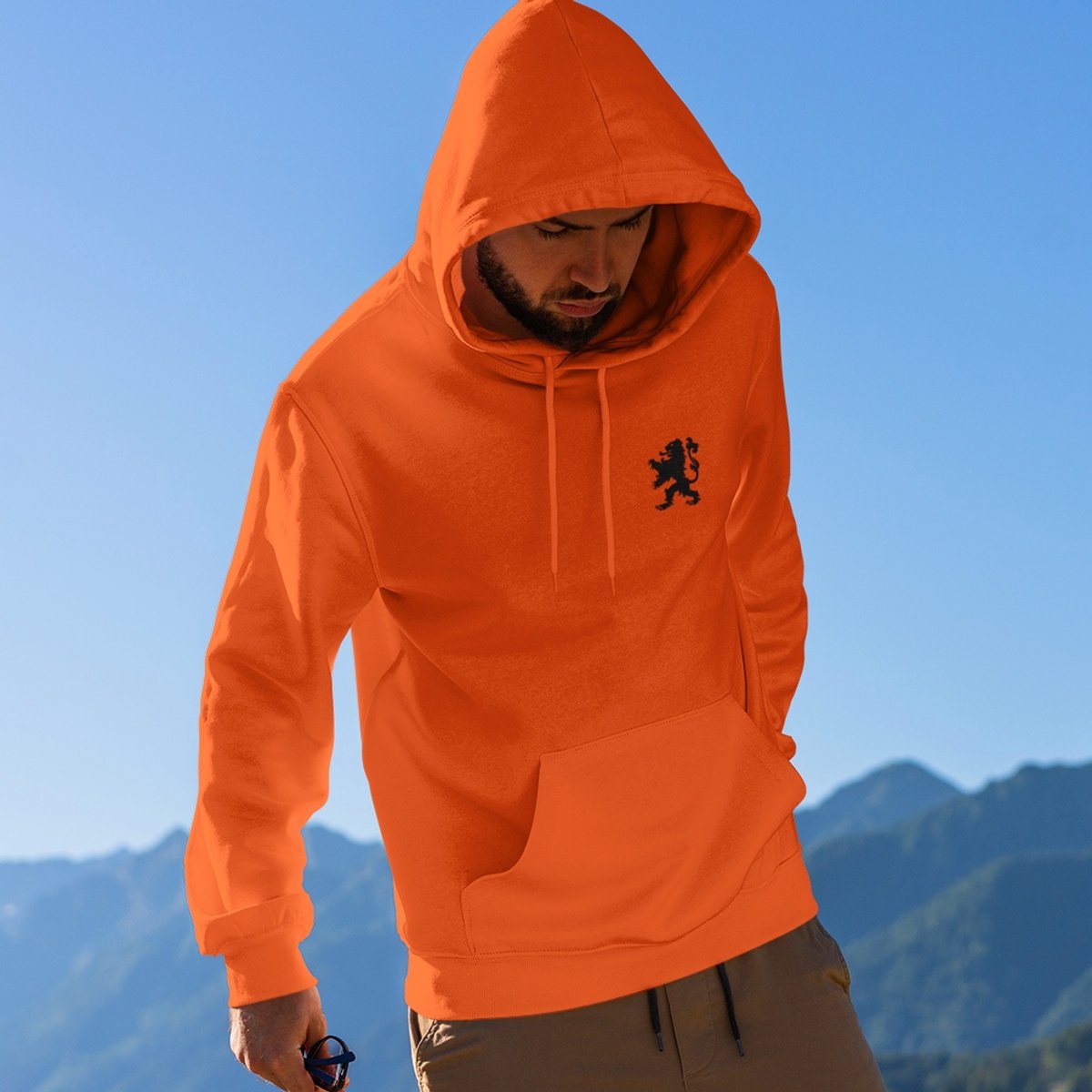 Hoodie - Sol's - Nederland - Oranje - Heren / Dames - Nederland / Holland / Koningsdag/WK-EK/Souvenirs Cadeau Shirt - Maat XL