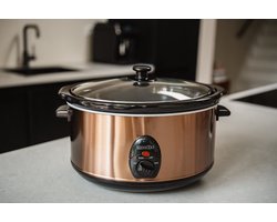 Moodzz - MZ-2304 - Slowcooker - 4,5 L - Met Warmhoudfunctie – RVS – Energiezuinig – Voor Gezond en Gemakkelijk Koken