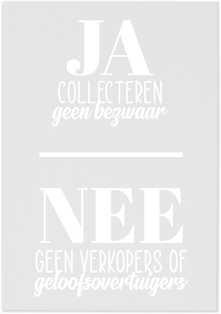 My Little Buddha - Ja Nee Sticker - Collecteren - Wit