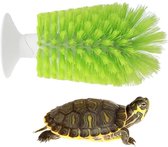 Schildpaddenschildborstel - Schildpaddenschildborstel - Schildpaddenschild-exfoliërende borstel - Met zuignap - Schildpaddenschild-reinigingsborstel