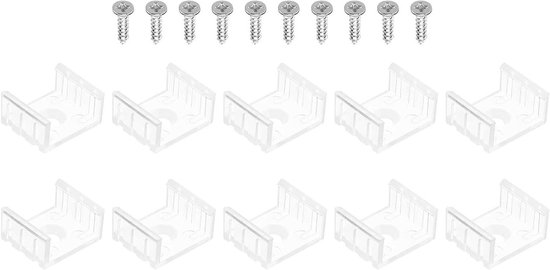 Plinten voor de keuken, 10 stuks plintenclips met 30 schroeven, bevestigingsclips, plinten, keukensokkel voor 32-42 mm keukenvoeten, zwart