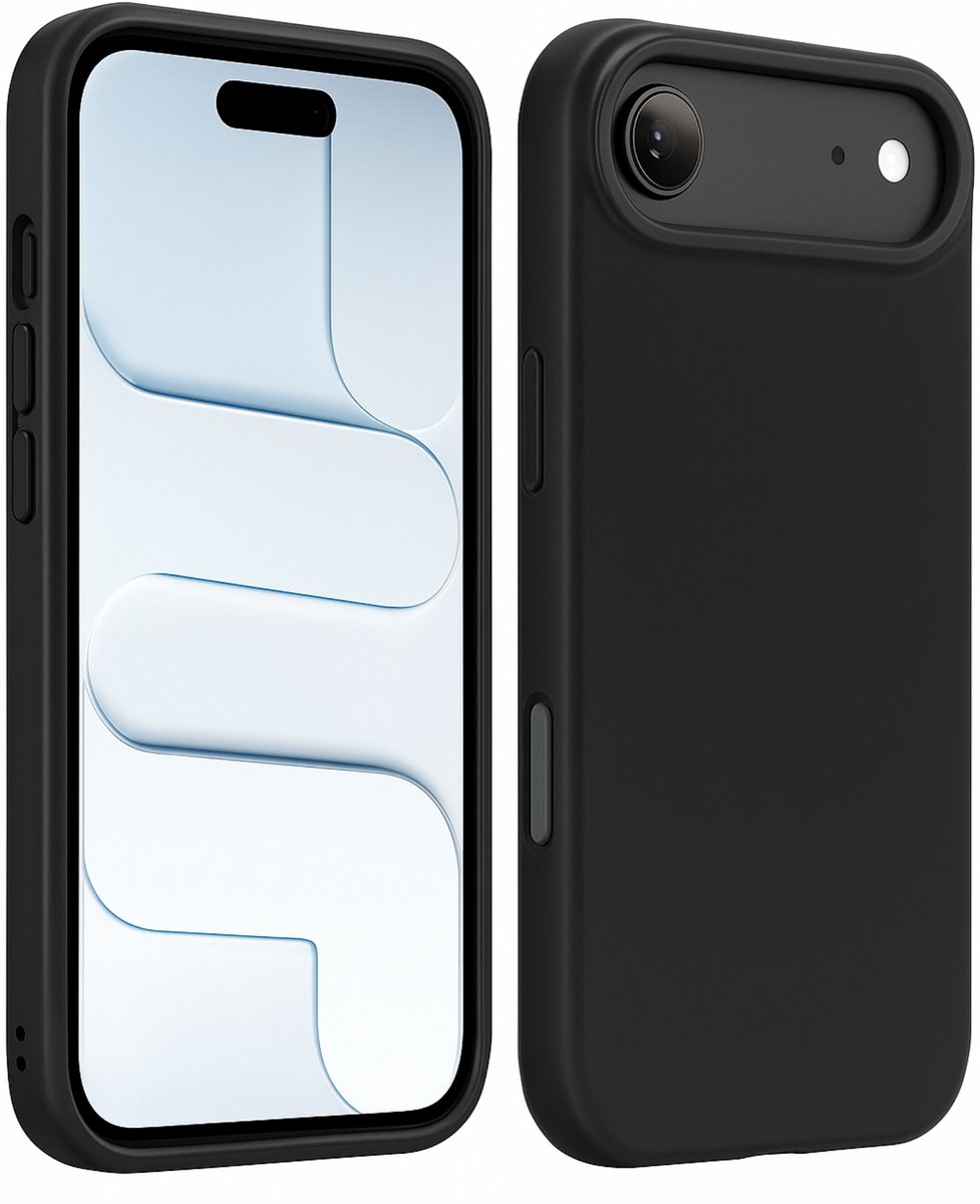 iPhone 17 Air - Hoesje backcover Shockproof siliconen Zwart