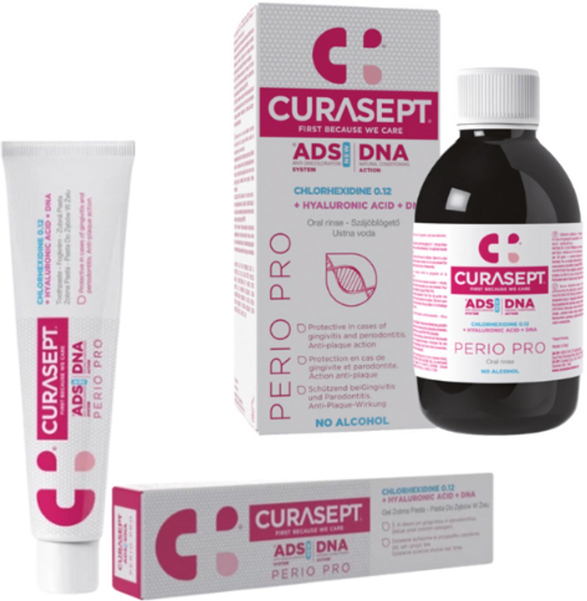 Curasept ADS DNA Perio Pro 0,12% CHX Mondspoelmiddel + Tandpasta - Voordeelverpakking