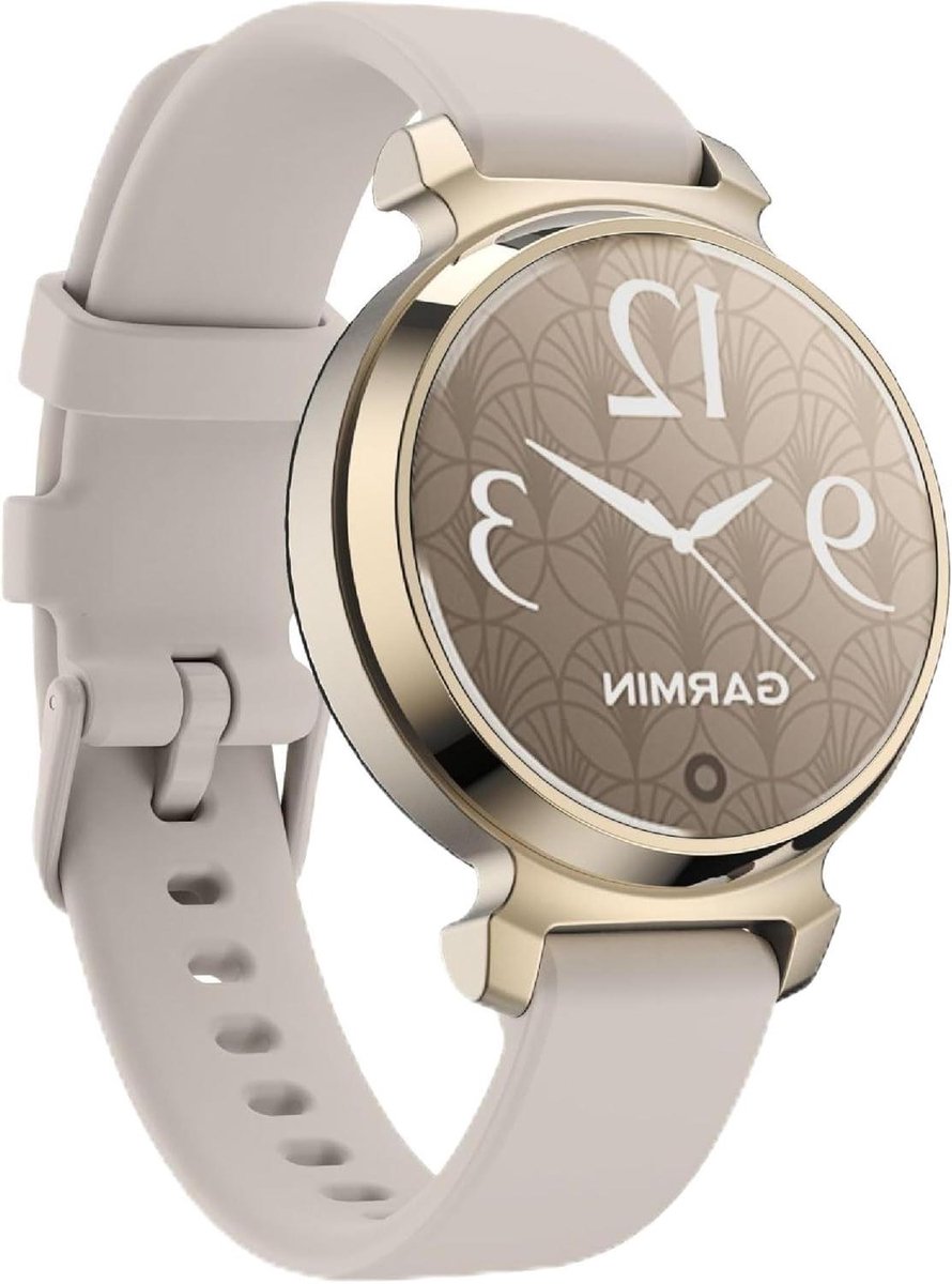 Armband compatibel met Lily 2-Claasic-Active, zachte siliconen horlogeband, klassiek modieus ontwerp - beige, waterdicht, comfortabel in gebruik