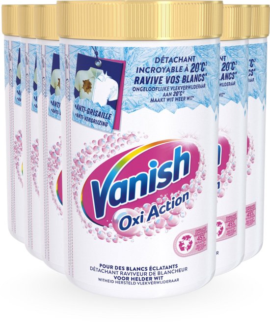 Vanish Oxi Action Whitening Booster Powder 1410g - 6 Stuks - Voordeelverpakking