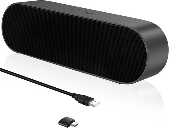 Soundbar Mini Soundbar Zwart 20x7x7 cm - Soundbar - €39,95