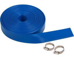 Deltaline Platte Afvoerslang voor Dompelpompen – 1¼ inch / 32 mm – 5 m – 3 Bar – Incl. 2 Slangklemmen