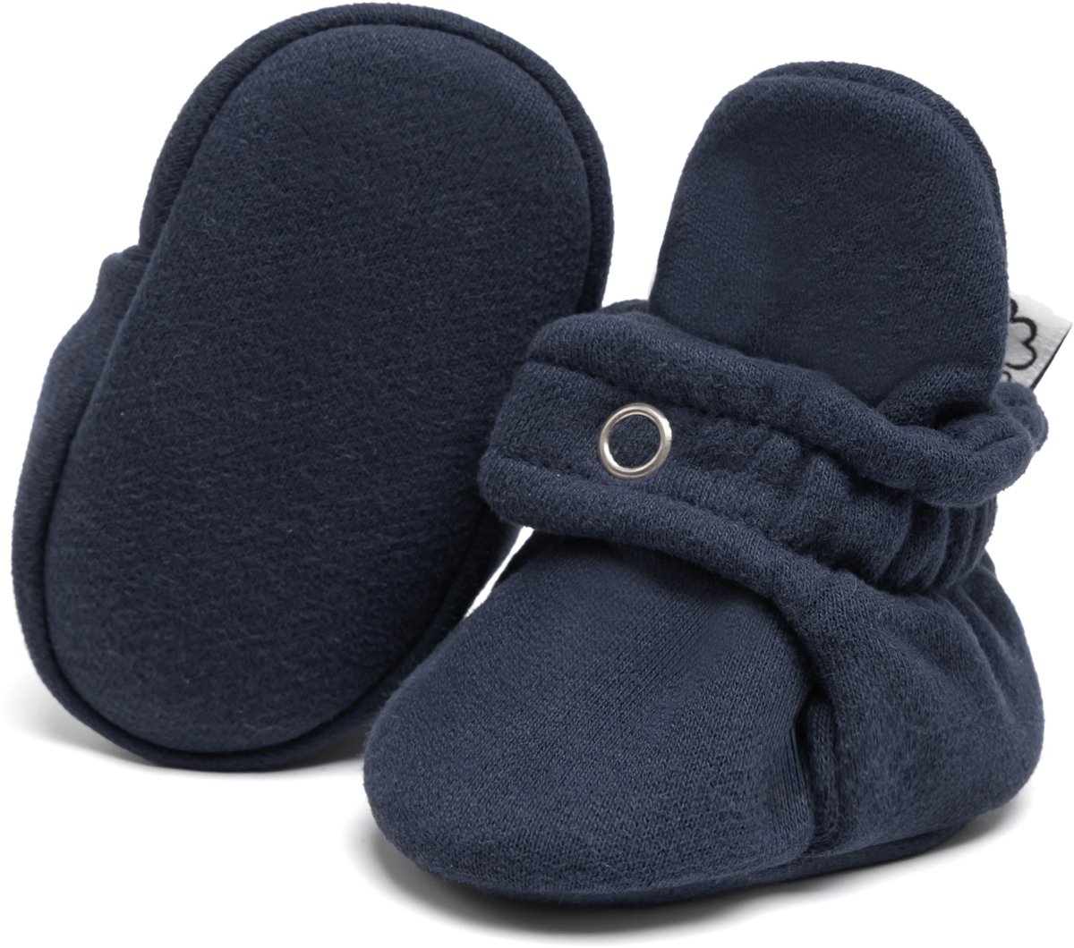 Steppies - Baby Slofjes voor Jongens en Meisjes - Marineblauw - 0-3 Maanden (9cm) - Schoenmaat 15-16