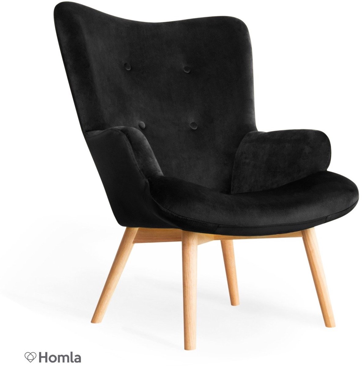 HOMLA - MOSS Armchair - Zwart - 50x96 cm