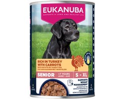 Eukanuba Hondenvoer Nat Life Care Dog Senior Kalkoen en Wortel - 6 x 400 gr - Voordeelverpakking