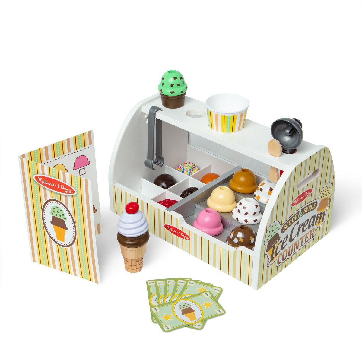 Melissa & Doug – Houten ijskraam speelset – Inclusief ijsschep