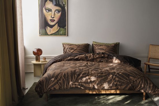 Beddinghouse Laurie dekbedovertrek - Tweepersoons - 200 x 200/220 cm - Bruin van Beddinghouse — afbeelding 5
