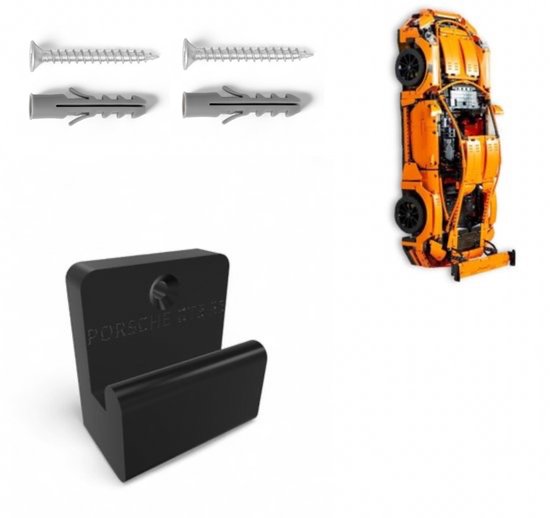 Foto: Yuom lego porsche 911 gt3 rs wall mount muurbeugel voor technic auto