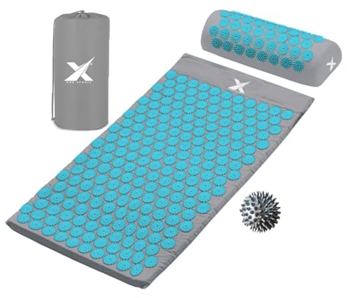 Acupressuur Mat Kussenset en Massage Ballen voor Rug- en Halspijn