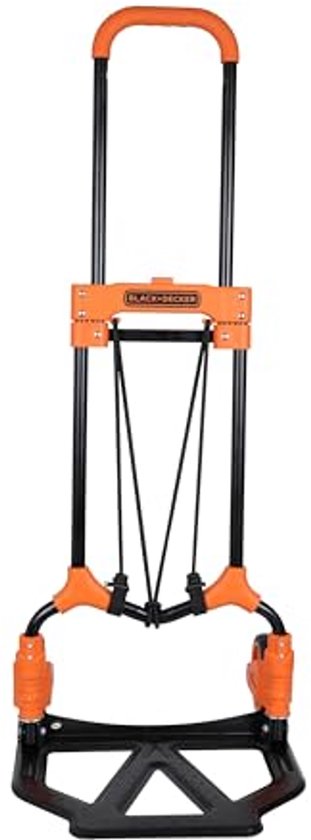 BLACK DECKER Steekwagen BXWT-H200 - Inklapbare Transportwagen - Opvouwbare Steekkar - Lichtgewicht - 65 Kilo Laadvermogen